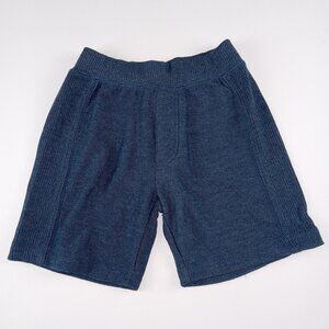 Chaser Boys Pull-On Rib Panel Knit Shorts Size 4 Navy Blue